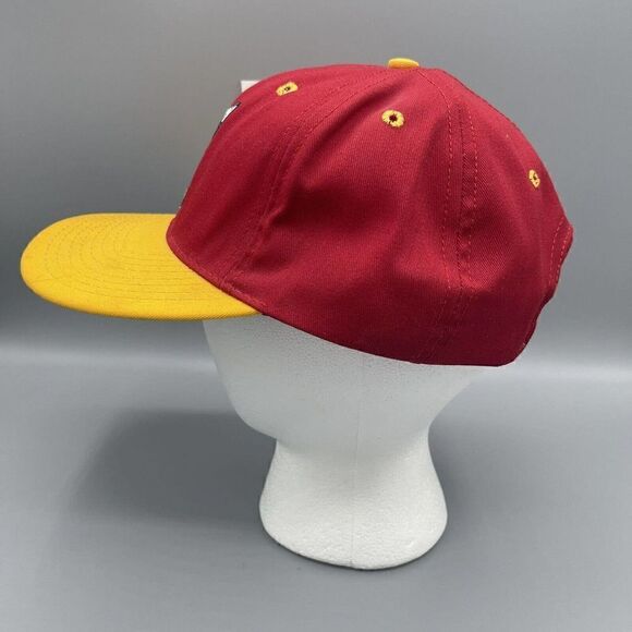 Goofy’s Hat Co. Disney Mickey Mouse Big Print Embroidered Red SnapBack Hat - Picture 5 of 8